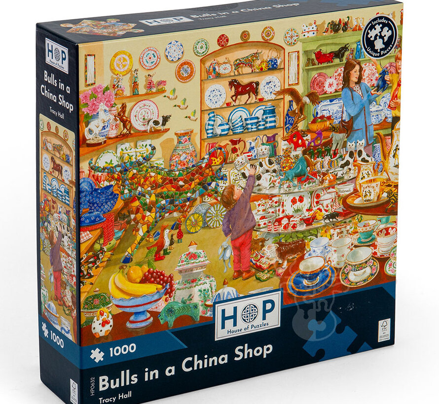 House of Puzzles Bulls In A China Shop Puzzle 1000pcs