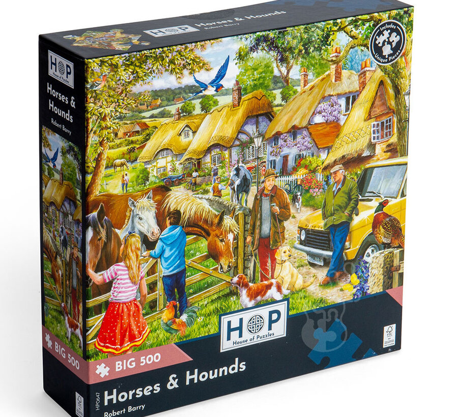 House of Puzzles Horses & Hounds Puzzle Big 500pcs