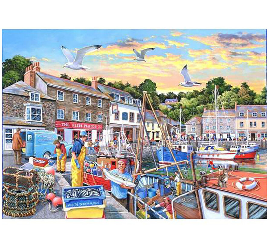 House of Puzzles Catch of the Day Spot the Difference Puzzle 1000pcs