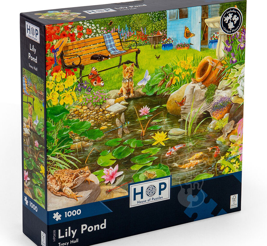 House of Puzzles Lily Pond Puzzle 1000pcs