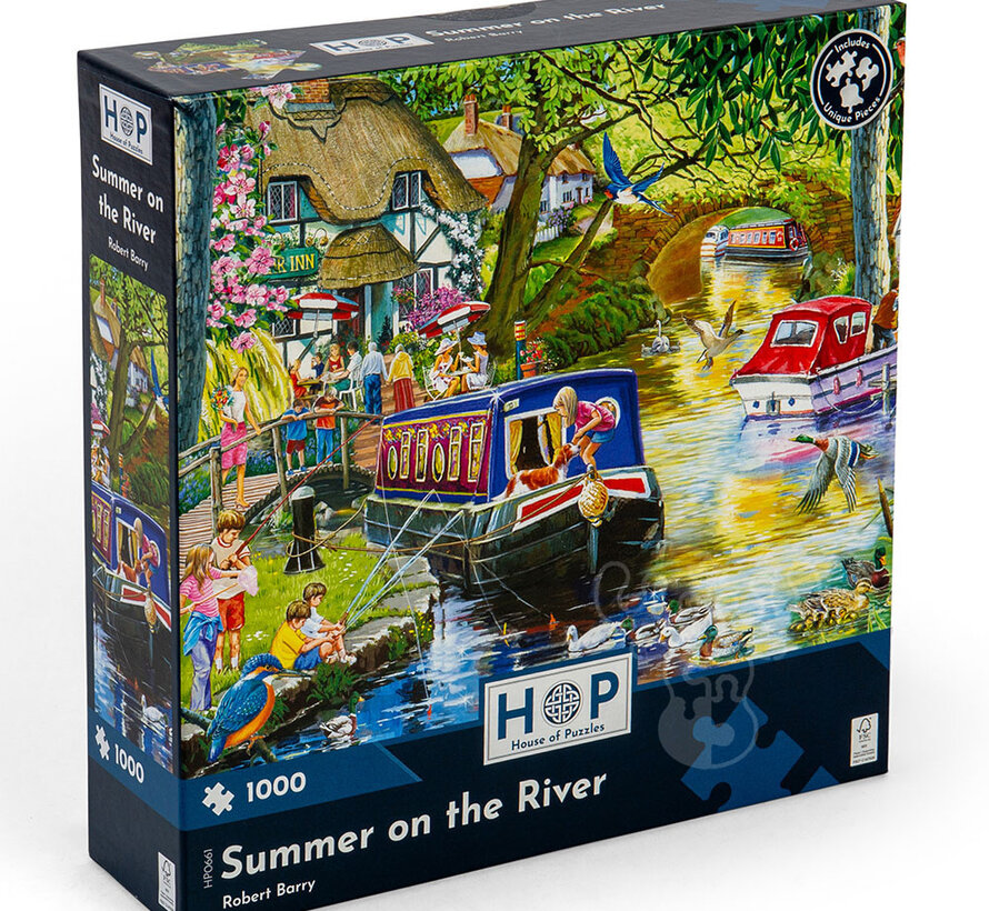 House of Puzzles Summer on the River Puzzle 1000pcs
