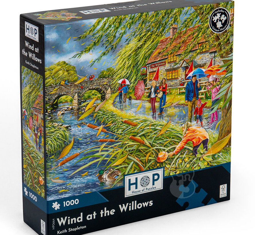 House of Puzzles Wind at the Willows Puzzle 1000pcs