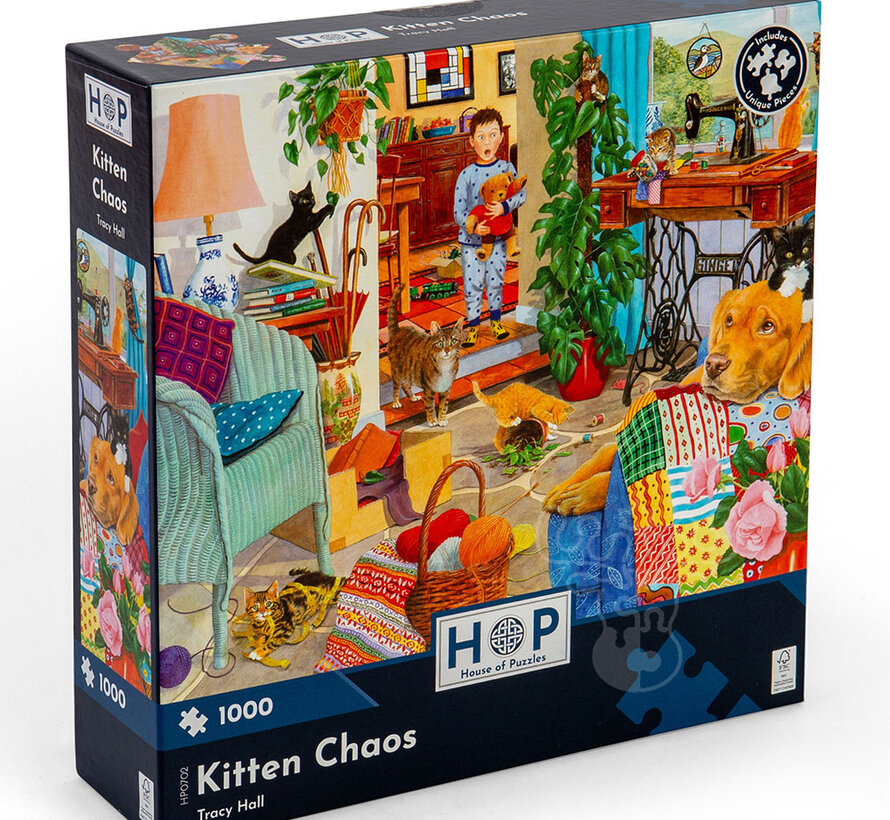 House of Puzzles Kitten Chaos Puzzle 1000pcs