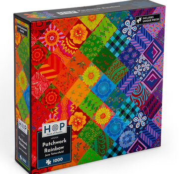 House of Puzzles House of Puzzles Patchwork Rainbow Puzzle 1000pcs