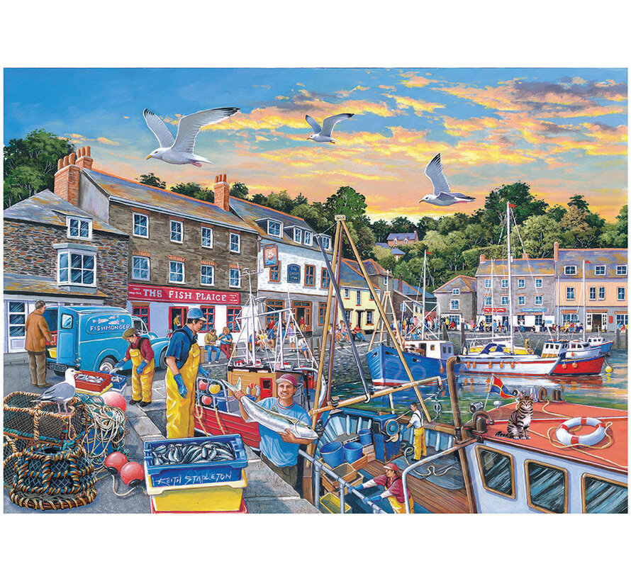 House of Puzzles Catch of the Day Spot the Difference Puzzle Big 500pcs