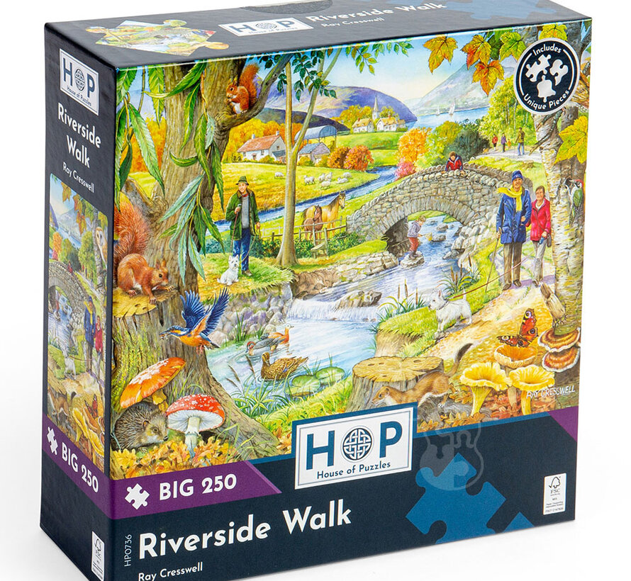 House of Puzzles Riverside Walk Puzzle Big 250pcs