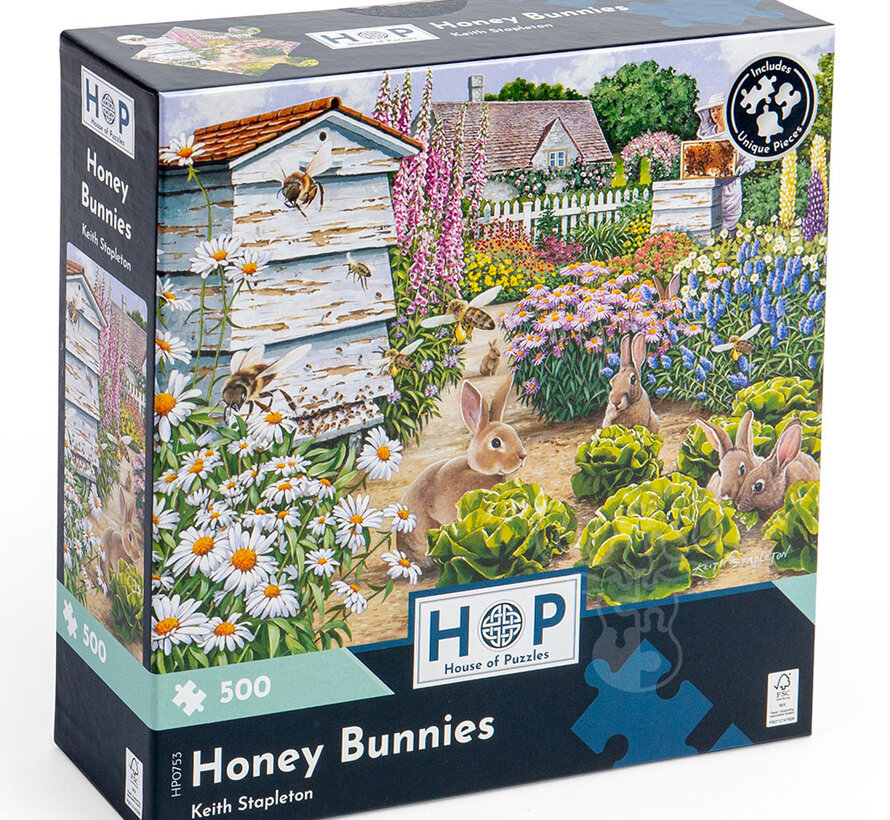 House of Puzzles Honey Bunnies Puzzle 500pcs