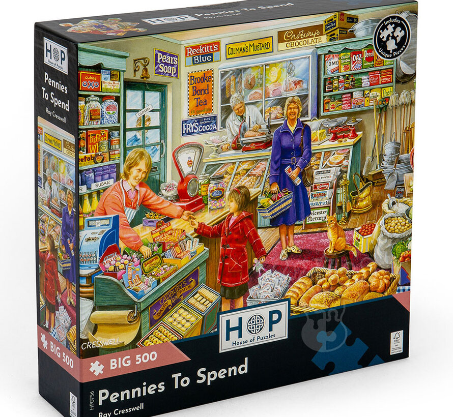 House of Puzzles Pennies To Spend Puzzle Big 500pcs