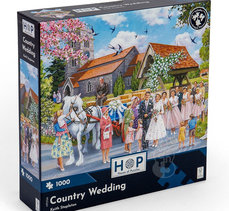 House of Puzzles Country Wedding  Puzzle 1000pcs