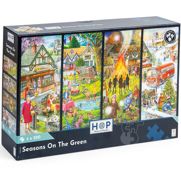 House of Puzzles House of Puzzles Seasons On The Green Puzzle 4 x 500pcs