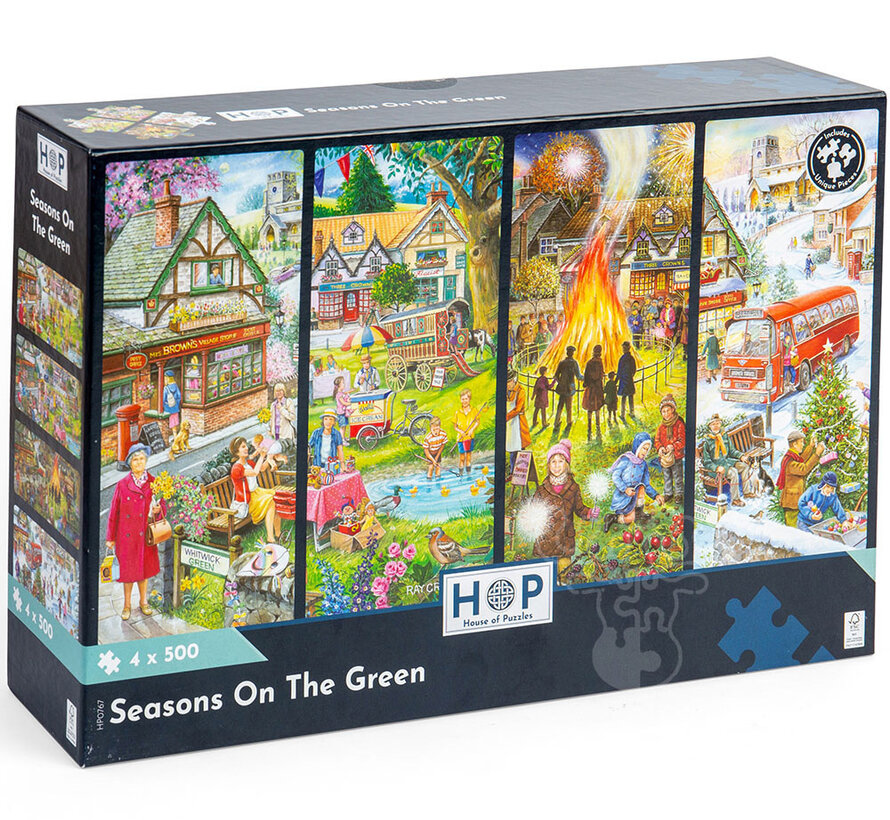 House of Puzzles Seasons On The Green Puzzle 4 x 500pcs
