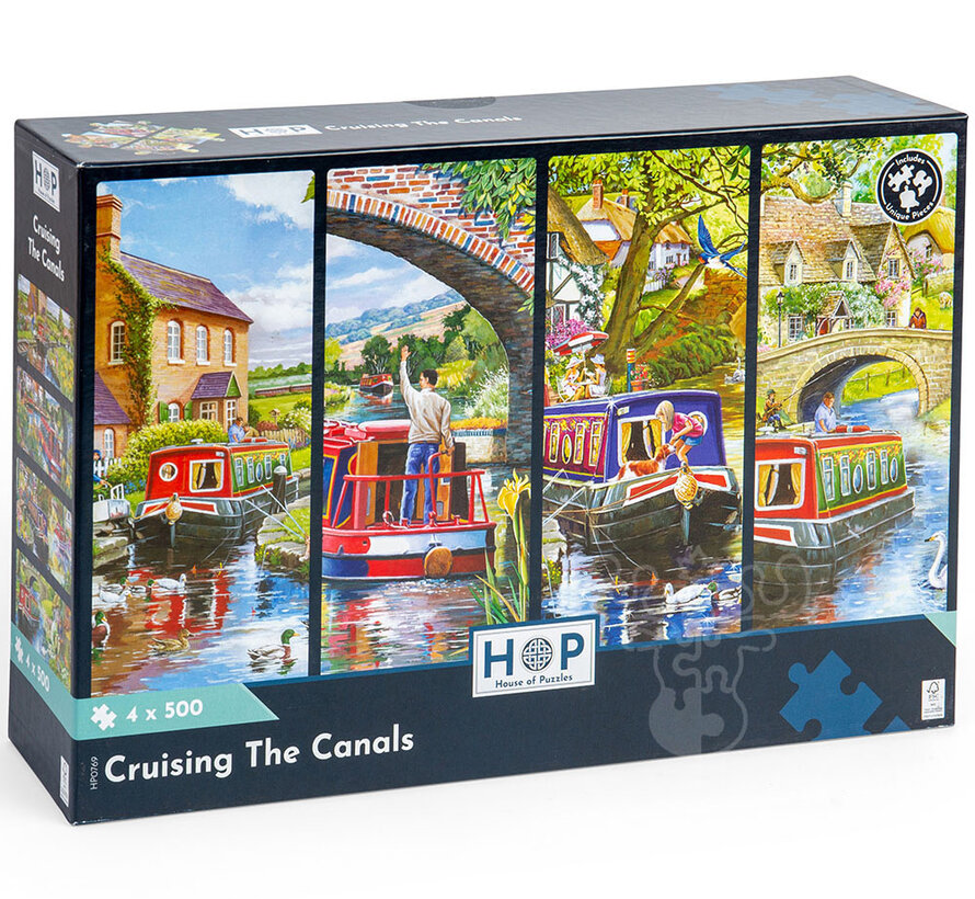 House of Puzzles Cruising The Canals Puzzle 4 x 500pcs