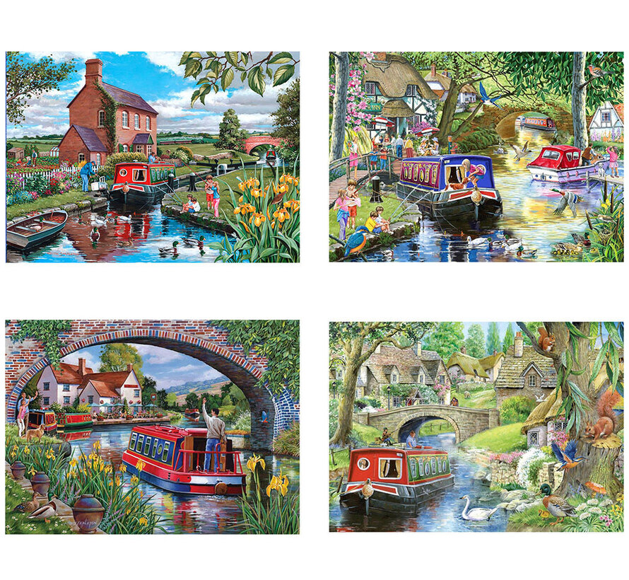 House of Puzzles Cruising The Canals Puzzle 4 x 500pcs