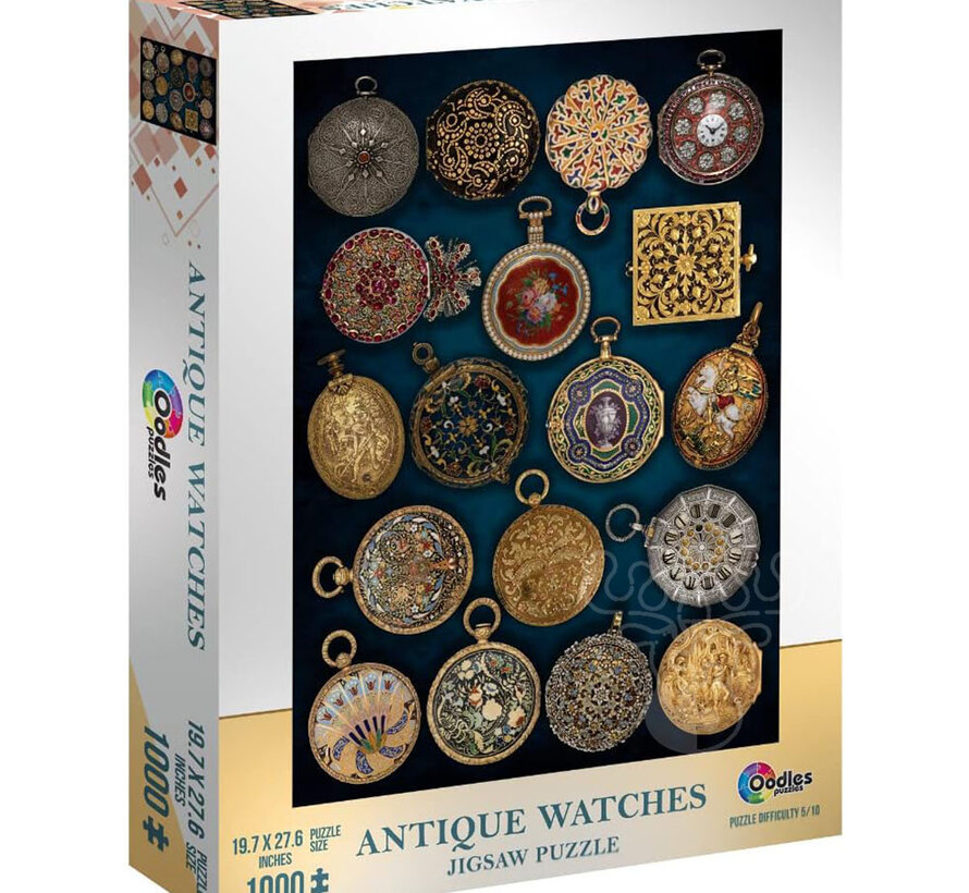 Mchezo Antique Watches Puzzle 1000pcs