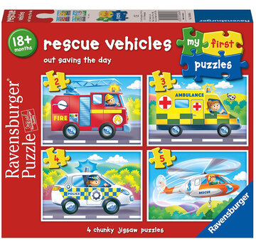 Ravensburger Ravensburger My First Puzzle: Rescue Vehicles Puzzle 2, 3, 4, 5 pcs