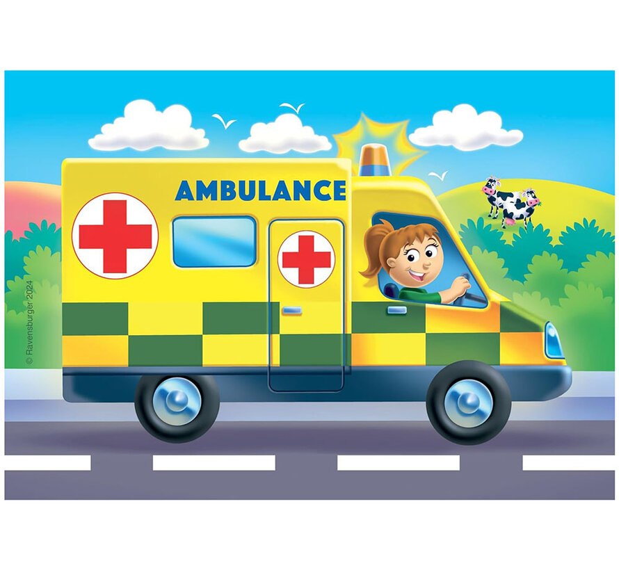 Ravensburger My First Puzzle: Rescue Vehicles Puzzle 2, 3, 4, 5 pcs