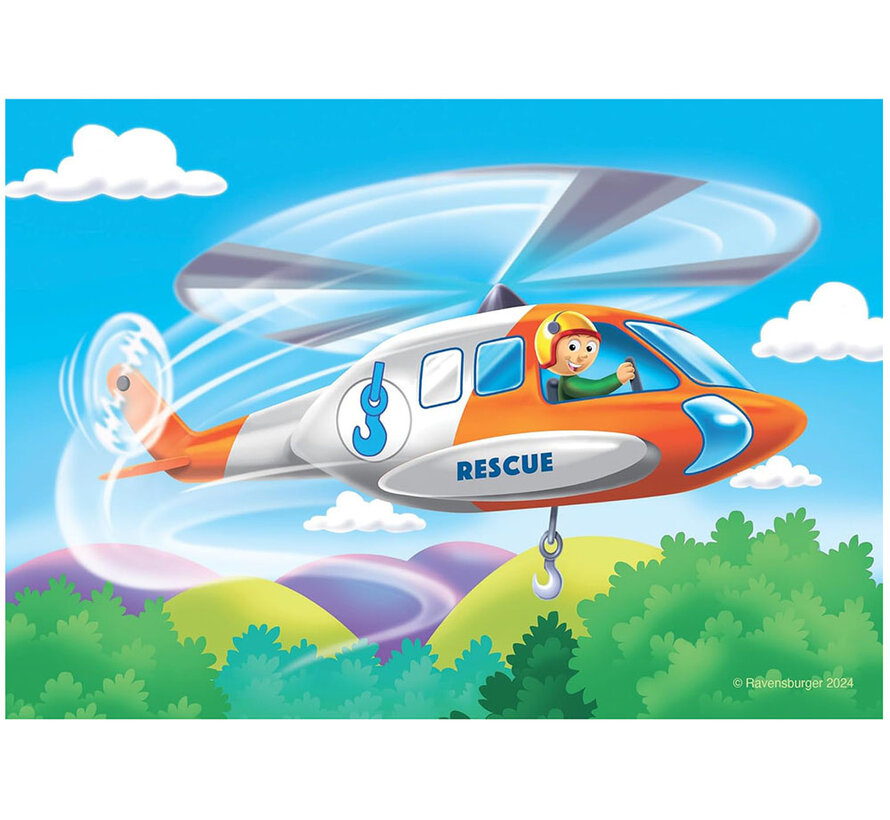 Ravensburger My First Puzzle: Rescue Vehicles Puzzle 2, 3, 4, 5 pcs