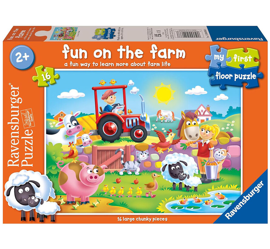 Ravensburger My First Puzzle: Fun on the Farm Floor Puzzle 16pcs