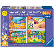 Ravensburger Ravensburger My First Puzzle: How Many Can You Count? Puzzle 6, 8, 10, 12 pcs