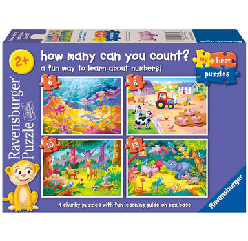 Ravensburger Ravensburger My First Puzzle: How Many Can You Count? Puzzle 6, 8, 10, 12 pcs