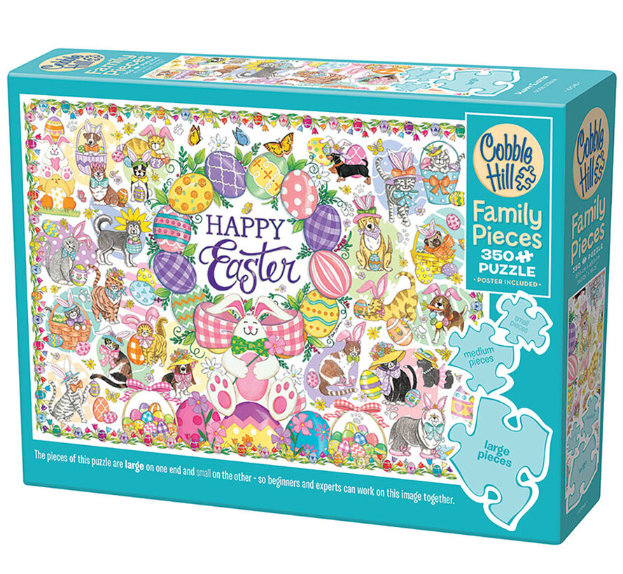 Cobble Hill Happy Easter Family Puzzle 350pcs
