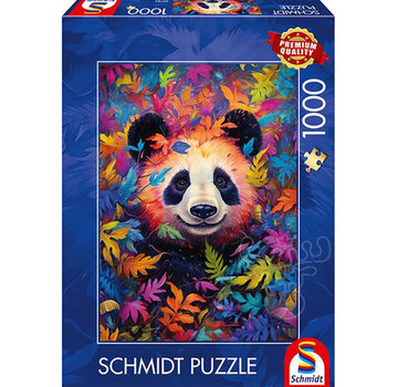 Schmidt Schmidt Panda in a Rainbow-Coloured Forest Puzzle 1000pcs