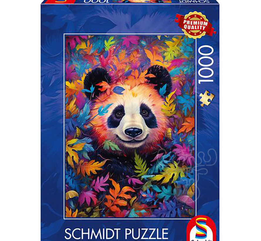 Schmidt Panda in a Rainbow-Coloured Forest Puzzle 1000pcs