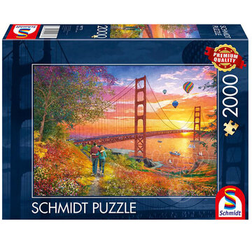 Schmidt FINAL SALE Schmidt Walking to the Golden Gate Bridge Puzzle 2000pcs