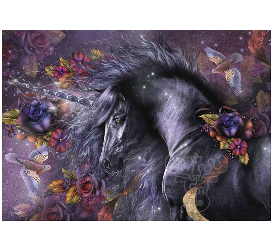 FINAL SALE Schmidt Blue Rose Puzzle 1000pcs