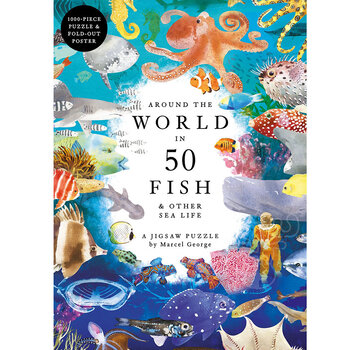 Laurence King Publishing Laurence King Around the World in 50 Fish Puzzle 1000pcs