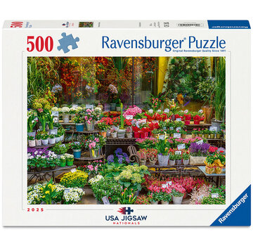 Ravensburger FINAL SALE Ravensburger Flower Boutique 500pcs USA Jigsaw Nationals 2025 - Canada Only