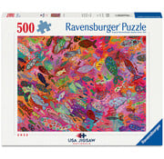 Ravensburger FINAL SALE Ravensburger Fish in Fuchsia 500pcs USA Jigsaw Nationals 2025 - Canada Only