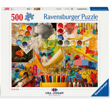 Ravensburger FINAL SALE Ravensburger Art Studio 500pcs USA Jigsaw Nationals 2025 - Canada Only