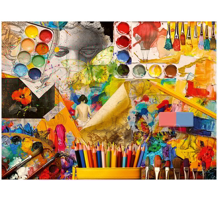 FINAL SALE Ravensburger Art Studio 500pcs USA Jigsaw Nationals 2025