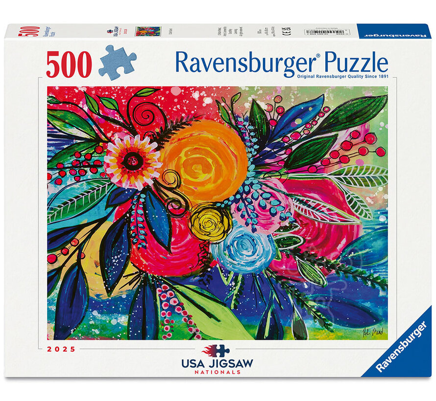 FINAL SALE Ravensburger Color Burst 500pcs USA Jigsaw Nationals 2025