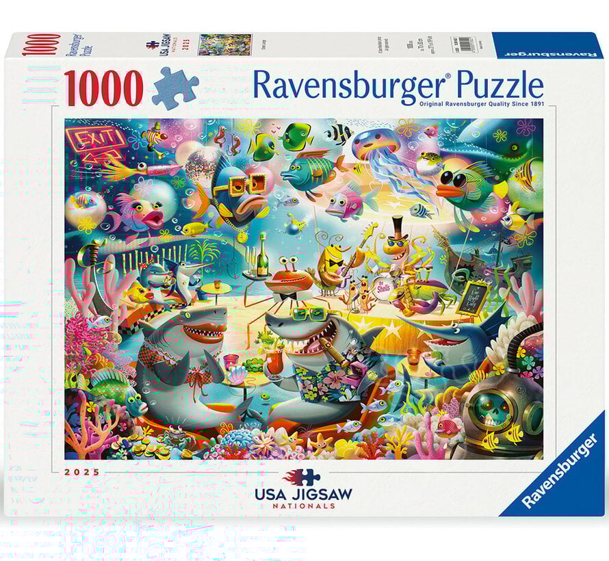 FINAL SALE Ravensburger Ocean Lounge Puzzle 1000pcs USA Jigsaw Nationals 2025