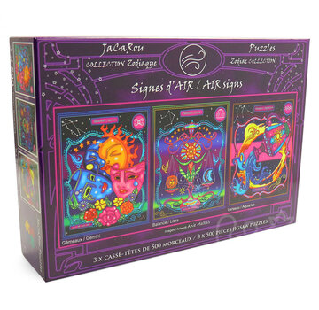 JaCaRou Puzzles FINAL SALE JaCaRou Zodiac Collection: Air Signs Puzzle 3 x 500pcs