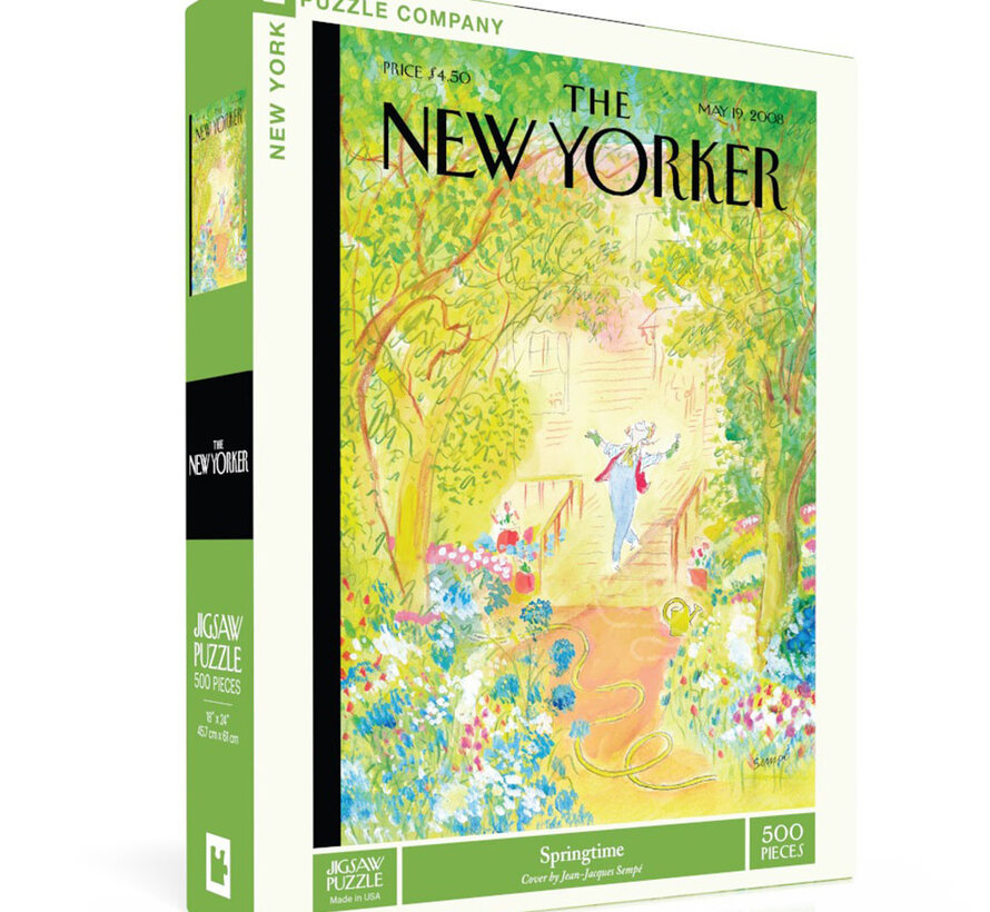New York Puzzle Co. The New Yorker: Springtime Puzzle 500pcs