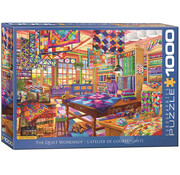 Eurographics Eurographics Artist Label Bigelow Illustrations: The Quilt Workshop Puzzle 1000pcs