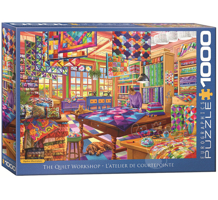 Eurographics Artist Label Bigelow Illustrations: The Quilt Workshop Puzzle 1000pcs