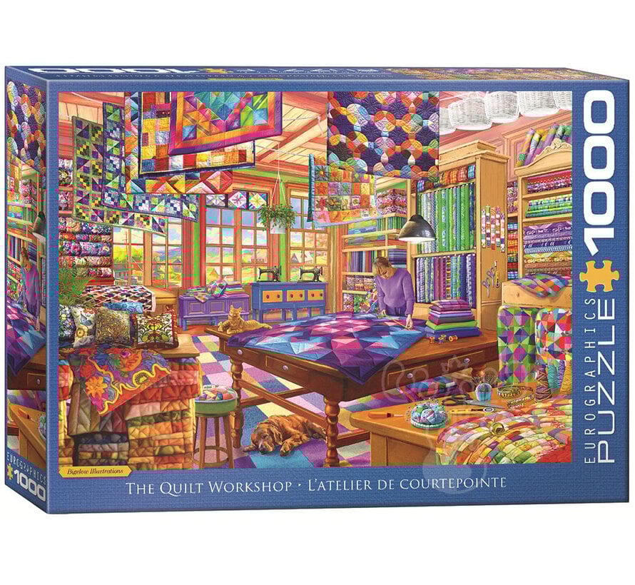 Eurographics Bigelow Illustrations: The Quilt Workshop Puzzle 1000pcs