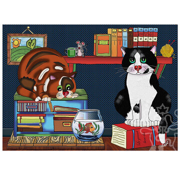 JaCaRou Puzzles JaCaRou Cat Love Puzzle 500pcs
