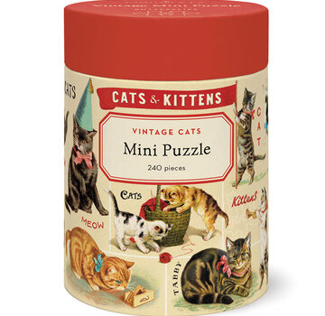 Cavallini Cavallini Vintage: Vintage Cats Mini Puzzle 240pcs