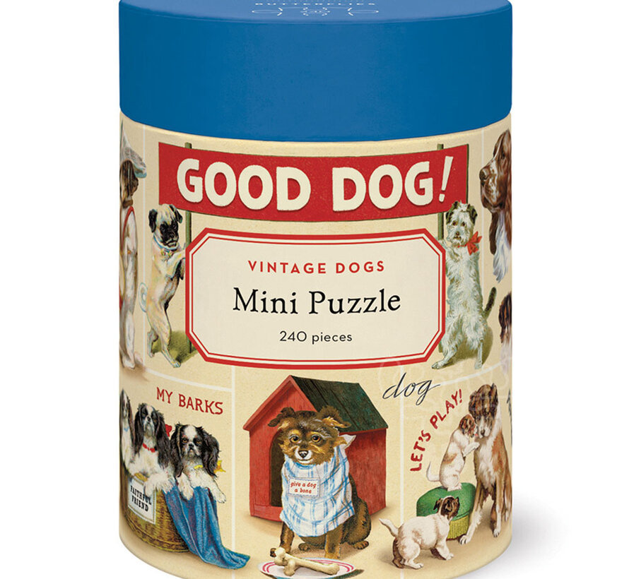 Cavallini Vintage: Vintage Dogs Mini Puzzle 240pcs