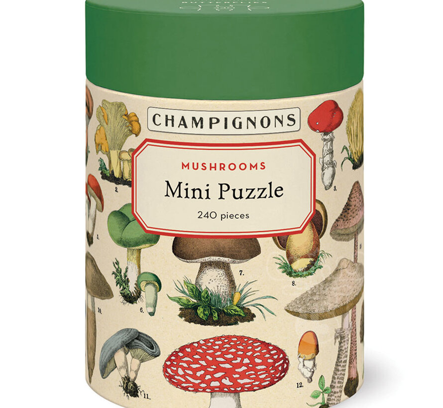 Cavallini Vintage: Mushroom Mini Puzzle 240pcs