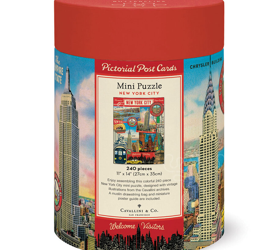 Cavallini Vintage: New York City Mini Puzzle 240pcs