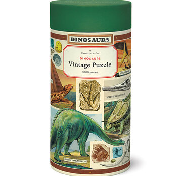Cavallini Cavallini Vintage: Dinosaurs Puzzle 1000pcs