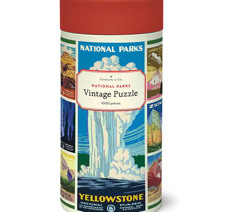 Cavallini Vintage: National Parks Posters Puzzle 1000pcs