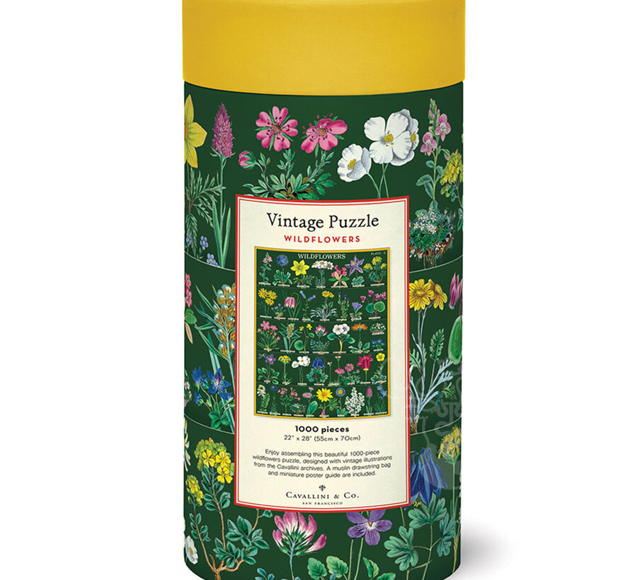 Cavallini Vintage: Wildflowers 2 Puzzle 1000pcs