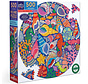 eeBoo Seahorses, Shells & Coral Round Puzzle 500pcs